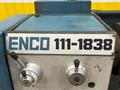 19" X 40" ENCO MODEL #111-1838 GEARED HEAD GAP BED ENGINE LATHE 2.56" HOLE: YOBRO #24324