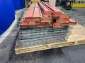 RACKING 48”W X 96”H ; DECKING 58”W X 49”D PALLET RACKING, WIRE DECKING  -  TEAR DROP