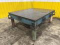83&quot; X 64&quot; X 32&quot; HEAVY DUTY STEEL LAYOUT TABLE W/ FORKLIFT SLOTS: STOCK #23560