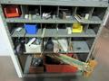 Metal Shelving Unit with Contents including Hardware, Threaded Rod and MORE- Auction Item
