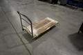 Rolling Flatbed Shop Cart with Wood Deck and Removable Handle- Auction Item