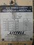 10,000 LB 5 TON X 12&quot; X .156&quot; LITTELL COIL FEED LINE WITH COIL REEL &amp; STRAIGHTENER: STOCK 14941