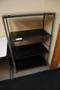 Office Shelving with Glass Shelves, 4 Shelves- Auction Item