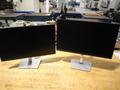 Dell 24&quot; Monitors (2) on Swivel/Height Adjustable Stands, *No Power or Connector Cables*- Auction Item