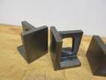 Cast Iron Angle Plates (4 pcs), (1) 4.5" x 5" x 8", (2) 3.75" x 4" x 5", (1) 4" x 4" x 4"- Auction Item