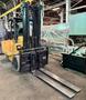 15,000 Lb. Yale Electric Lift Truck, Solid Tire, SS, Fork Positioning, 138" Fork Height