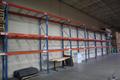 Pallet Racking: (10) 14'H x 42" Uprights, Teardrop Style, (27) 8' Shelves, Wire Decking - NO CONTENTS- Auction Item