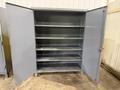 60" WIDE X 24" X 78" STRONGHOLD 2 DOOR HEAVY DUTY STORAGE CABINET: YOBRO #25390