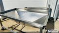 Vegetable / Produce Sorting / Washing / Cleaning / Holding Station  |  S.S. V-Bottom Trough w/Bottom Discharge