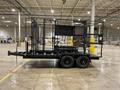 CUSTOM CAGE TRAILER (NO HITCH) 160” x 92” BED USED