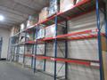 Pallet Racking -  (7) 14'H x 42" Uprights, Teardrop Style, (18) 8' Shelves, Wire Decking- *NO CONTENTS*- Auction Item