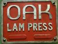 60 TON OAK MODEL #30-LP-60 HIGH SPEED LAM PRESS: STOCK #13135