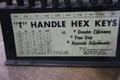 T-Handle &quot;Hex Keys&quot; Allen Wrench Set 3/32&quot; -3/8&quot; w Divider Stand- Auction Item