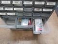 Carbide Lathe Turning Inserts, Many New, Lots of Types in Plastic Multi Bin Organizer- Auction Item