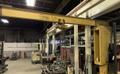 12" X 12' X 12' 1-TON GORBEL JIB CRANE. STOCK # 0546026