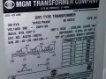 MGM 100 KVA TRANSFORMER  -  AC370-K0272