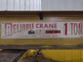 1 TON RELIABLE WALL MOUNTED JIB CRANE W/ 1 TON BUDGIT HOIST W/ TROLLEY: YOBRO #25151