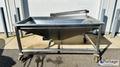 Vegetable / Produce Sorting / Washing / Cleaning / Holding Station  |  S.S. V-Bottom Trough w/Bottom Discharge