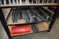 Press Brake Dies and Lower Die Holders for Amada Press Brakes on Welded Steel Shelving- Auction Item