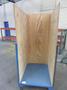 Metal Rolling Flat Storage Cart with Plywood Sides- Auction Item