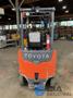 2021 - 4,000 LB. TOYOTA MODEL 8FBCU20-COMP SIT-DOWN ELECTRIC FORKLIFT