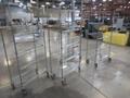 Uline Rolling Metal Wire Carts with Angled Shelves, (4) 36" x 18" x 78"- Auction Item