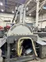 USED HYD-MECH 30" X 25" FULLY AUTOMATIC VERTICAL TILT FRAME BANDSAW MODEL V-25APC-120 WITH 62' OF POWERED CONVEYOR, Year: 2014