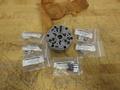 Microcentric 4-120-3, Rotating Air Chucks, 4" 3-Jaw with (6) 12 040 247 Spare Master Jaw Blanks  ***Looks New, Unused***- Auction Item