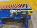 120&quot; X 44&quot; LEWCO POWERED ROLLER CONVEYOR WITH PNEUMATIC TRANSFERS: STOCK #19828
