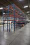 Pallet Racking (2) Bays Back-to-Back: (14) 14'H x 42" Uprights, Teardrop Style, (41) 8' Shelves, Wire Decking - NO CONTENTS- Auction Item