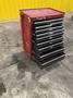 9 DRAWER X 27" X 18" RED TOOL BOX PARTS CABINET: STOCK #22174