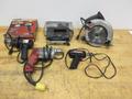 Corded Power Tools, Milwaukee Drill, 7-1/4" Skilsaw, Black &amp; Decker Jigsaw, Weller Soldering Iron, Ace Heat Gun- Auction Item