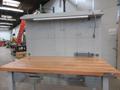 Portable Work Bench with Maple Top, Upper Shelf, Drawer, Work light- Auction Item