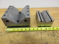 V-Blocks Precision Ground (2pcs) Larger Sizes, (1) 90 x 70 x 125mm, (1) Fowler 6" x 6" x 4" with Mounting Holes- Auction Item
