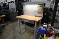 Portable Work Bench with Maple Top, Upper Shelf, Drawer, Work light- Auction Item