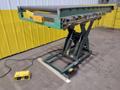 4,000 LBS X 60" X 30" SOUTHWORTH HYDRAULIC SCISSOR LIFT TABLE WITH 60X42 ROLLER CONVEYOR TOP, 110 VOLT: STOCK #20914