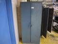 2 Door Metal Cabinet with Contents, Hand Tools, Powder Coating Gun and Cabinet Parts,  Air Fittings- Auction Item