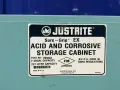JUSTRITE 2 @ 30 GAL ACID &amp; CORROSIVE STORAGE CABINET  -  899062
