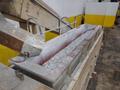 17 CUBIC FT ALMCO MODEL #V-16TF TUB TYPE VIBRATORY FINISHER W/ CONVEYOR LOAD &amp; SHAKER TABLE: YOBRO #25321