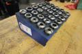 Hardinge 5C Collets in Metal Divider Rack (30 Collets)- Auction Item