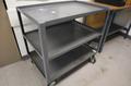 JamCo Steel 3 Shelf Rolling Shop Cart- Auction Item