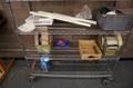 Rolling Wire Racking Unit with 6 Adjustable Shelves and Assorted Contents- Auction Item