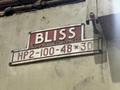 100 TON BLISS MODEL #H2-100-48X30 SSDC STAMPING PRESS &amp; 24" VAMCO SHEAR: YOBRO #25763