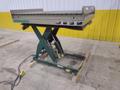3800 LBS X 60" X 42" SOUTHWORTH MODEL #LS4-36 HYDRAULIC SCISSOR LIFT TABLE WITH ROLLER TOP, 110 VOLT: STOCK #20887