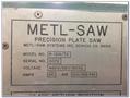 METLSAW R1214/T8 ALUMINUM PLATE SAW