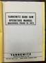 35.5&quot; x 20&quot; TANNEWITZ MODEL #GH VERTICAL BAND SAW:  STOCK #23156