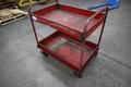 Red Metal Shop Cart- Auction Item