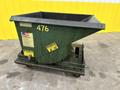 1/2 YARD (46" x 36" x 30") X 5000 LBS AMERICAN PORTABLE DUMP HOPPER ON CASTERS: STOCK 20072