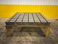 6&#039; X 6&#039; STEEL SLOTTED WORK LAYOUT TABLE WITH DIRECTIONAL T SLOTS: YOBRO #24457