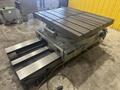 50&quot; X 60&quot; CINCINNATI BICKFORD CROSS SLIDING ROTARTY T-SLOT  MOTORIZED MILL TABLE: STOCK #22529